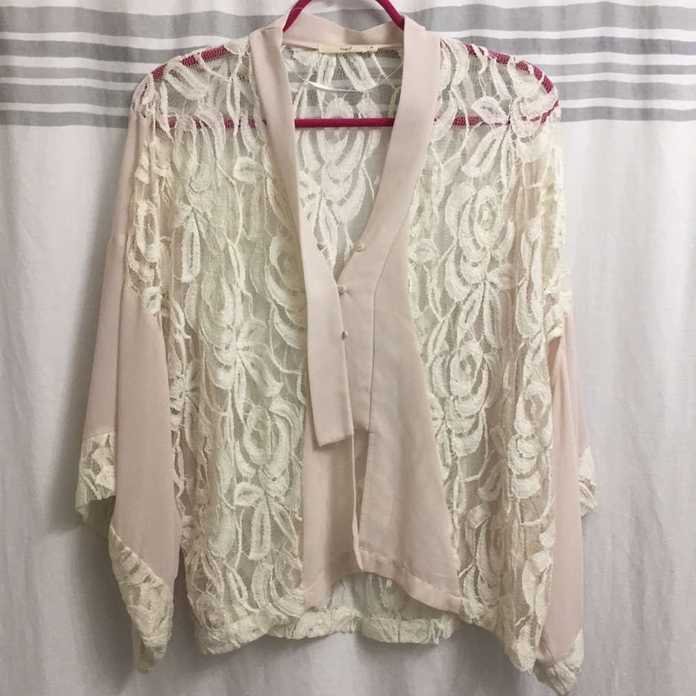 Hazel Lace Kimono Style Top